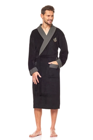 Duke 9102 Black Black Bathrobe