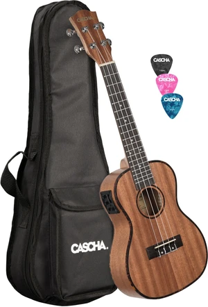 Cascha HH2035E Natural Ukulele da Concerto