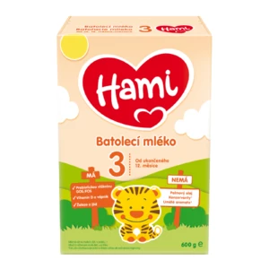 HAMI 3 Batoľacie mlieko od uk. 12. mesiaca 600 g