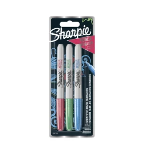 Sharpie Popisovače Sharpie metalické, 3 ks