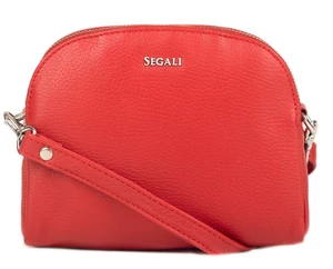 SEGALI Dámská kožená crossbody kabelka 12 Red