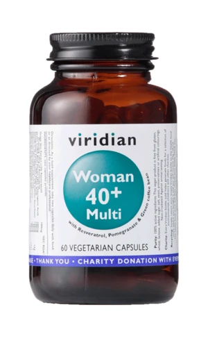 VIRIDIAN 40+ Woman Multivitamin 60 kapslí