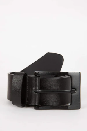 DEFACTO Man Rectangle Clasp Faux Leather Classic Belt