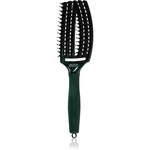 Olivia Garden Fingerbrush Midnight Desert plochý kartáč odstín Emerald 27 cm