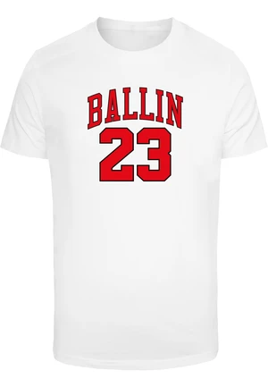 Ballin 23 T-shirt with a round neckline white