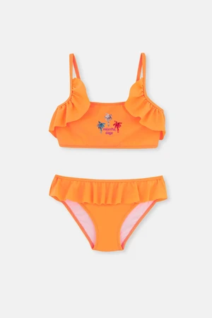 Dagi Orange Flounce Bikini Set.