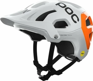 POC Tectal Race MIPS NFC Alb Hidrogen/Portocaliu Florescentrescent 55-58 Cască bicicletă