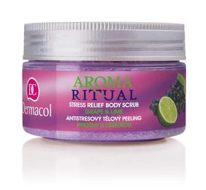 DERMACOL AROMA RITUAL Telový peeling Hrozno-Limetka