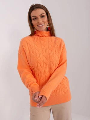 Light orange long-sleeved sweater