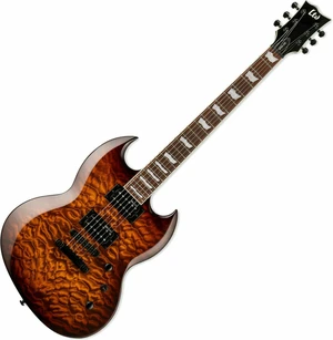 ESP LTD VIPER-256 Dark Brown Sunburst Guitare électrique