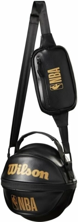 Wilson NBA 3 In 1 Basketball Carry Bag Black/Gold Sac Accessoires pour jeux de balle