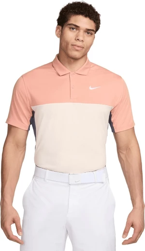 Nike Dri-Fit Victory+ Mens Polo Light Madder Root/Light Carbon/White L Chemise polo