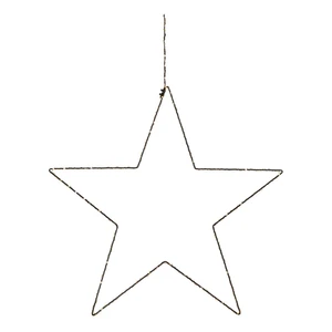 Czarna świąteczna wisząca dekoracja świetlna Markslöjd Alpha Star, wys. 30 cm