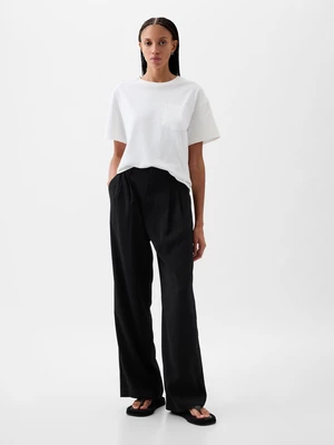 Black women's high-waisted trousers GAP