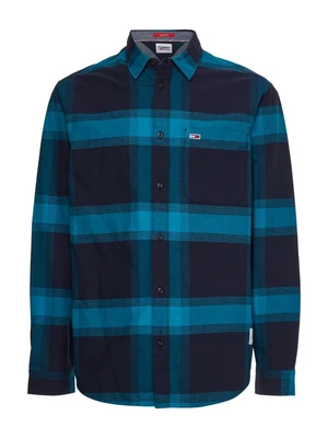 Tommy Jeans Shirt - TJM BUFFALO CHECK SHIRT blue