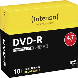 Intenso 4801652 DVD-R 4.7 GB 10 ks SlimCase možnosť potlače