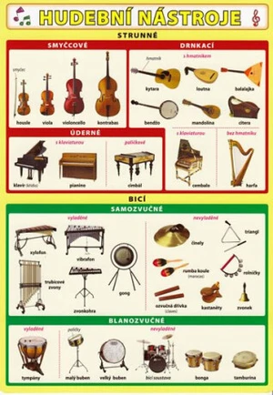 Hudební nástroje - strunné, dechové - Petr Kupka