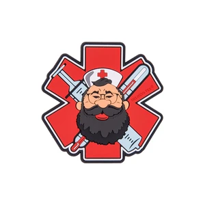 Nášivka Helikon-Tex® Beardman Medic - červená