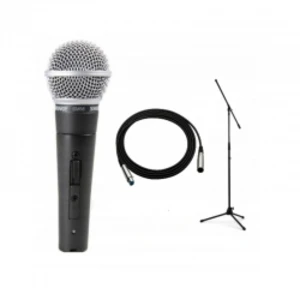 Shure Sm 58 Se + Statyw + Kabel Mikrofonowy 7m