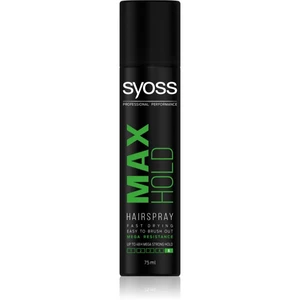 Syoss Max Hold lak na vlasy s extra silnou fixací mini 75 ml