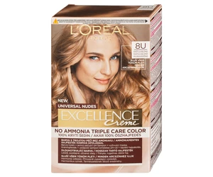 Permanentní barva Loréal Excellence Universal Nudes 8U světlá blond - L’Oréal Paris + dárek zdarma