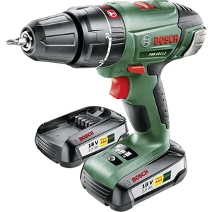 Bosch Home and Garden PSB 18 LI-2 2-cestný-aku príklepová vŕtačka  + 2. akumulátor, vr. nabíjačky, + púzdro