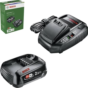 Bosch Home and Garden Battery Set Starter Set 18 V 1600A00K1P akumulátor do náradia a nabíjačka  18 V 2.5 Ah Li-Ion akum