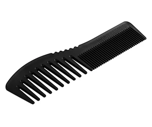 Karbónový hrebeň na vlasy a fúzy Angry Beards Dual Comb - čierny (GR-COMB-CARBON-DUAL) + darček zadarmo