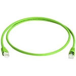 Síťový kabel RJ45 Telegärtner L00005A0028, CAT 6A, S/FTP, 10.00 m, zelená