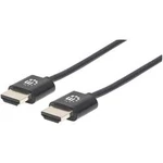 HDMI kabel Manhattan [1x HDMI zástrčka - 1x HDMI zástrčka] černá 0.50 m