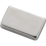 Magnet neodymový N-38SH, 2x25x6 mm, poniklovaný