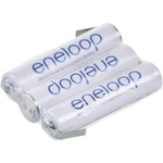 Akupack Ni-MH 3 AAA pájecí špička ve tvaru Z Panasonic eneloop Reihe F1x3 129674, 750 mAh, 3.6 V