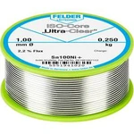 Bezolovnatý pájecí cín Felder Löttechnik ISO-Core "Ultra-Clear" Sn100Ni+, cívka, 0.250 kg, 1 mm