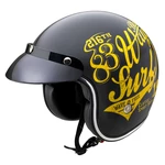 Moto přilba W-TEC Café Racer  XS (53-54)  3Ways Surf Yellow