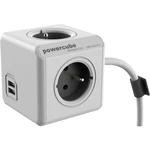 POWERCUBE EXTENDED USB 4X230V + USB + 1,5m prodlužovací kabel šedá