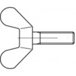 Křídlové šrouby TOOLCRAFT 106349, N/A, M6, 30 mm, temperovaná litina, 100 ks