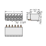 Konektor do DPS WAGO 2092-1182/200-000, 60.00 mm, pólů 12, rozteč 5 mm, 100 ks