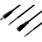 Nízkonapěťový připojovací kabel BKL Electronic 075216, vnější Ø 5.50 mm, vnitřní Ø 2.50 mm, 2.00 m, 1 sada