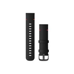 Remienok Garmin Quick Release 22mm, kožený černý, černá přezka (010-12932-25) remienok k hodinkám • s prackou • systém Quick Release • obvod zápästia 