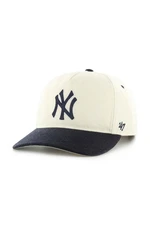 Kšiltovka 47 brand MLB New York Yankees béžová barva, s aplikací, B-CHSHT17WIP-NT