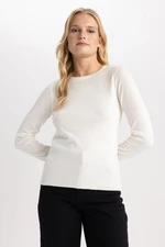 DEFACTO Regular Fit Crew Neck Basic Knitwear Sweater