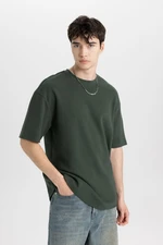 DEFACTO Comfort Regular Fit Relaxed Pattern Crew Neck Short Sleeve Basic T-Shirt