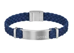 Hugo Boss Fashion pánský semišový náramek Dylan 1580609 17,5 cm