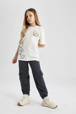 DEFACTO Girl's Cargo Jogger Sweatpants