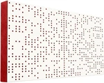 Mega Acoustic FiberPRO120 Binary Diffuser White/Red Panel de madera absorbente