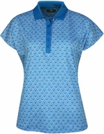 Callaway Womens Chev Geo Blue Sea Star XS Camiseta polo