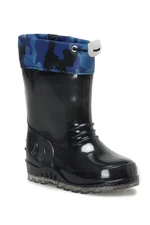 YELLOW KIDS DRITT 3PR NAVY BLUE Boy Rain Boots