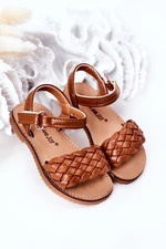 Children's knitted sandals Camel Bailly