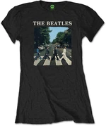 The Beatles Maglietta Abbey Road & Logo Womens Black L