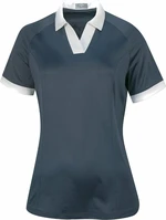 Callaway Womens Short Sleeve V-Placket Colourblock Odyssey Grey L Chemise polo